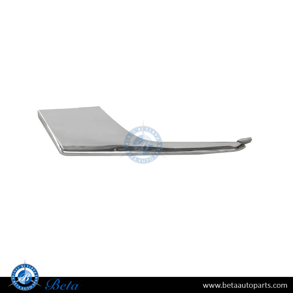 Left Side Fog Lamp Lower Moulding - Chrome for Tesla Model X 2015-2021 models, Part Number 1049611-00-F Left Side Fog Lamp Lower Moulding - Chrome for Tesla Model X 2015-2021 models, Part Number 1049611-00-F
